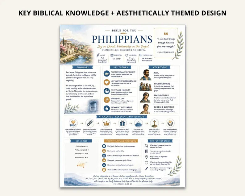Bible Study Guides: Summaries for All 66 Books (Printable)