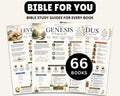 Bible Study Guides: Summaries for All 66 Books (Printable)