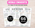 Bible Study Inserts: Tips Ins All 66 Books (Printable)
